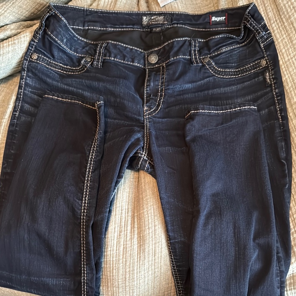 Silver Jeans Blue Jeggings with Slim Fit